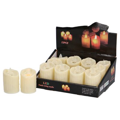 Świeczka LED ruchomy płomień 7 cm ciepły biały