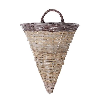 Stożek wiklinowy na ścianę