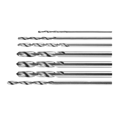 Wiertła precyzyjne 0,8 - 3,2 mm zestaw 7 szt.
