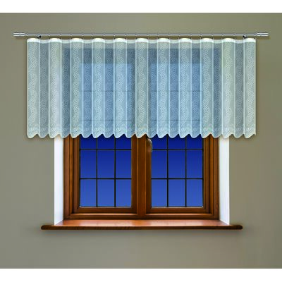 Firanka gotowa żakardowa 90 x 300 cm biała