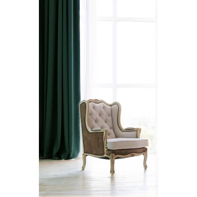 Zasłona Pierre zielona 140 x 270 cm przelotki