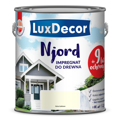 LuxDecor Impregnat do elewacji drewnianych Njord góra lodowa 2,5 l