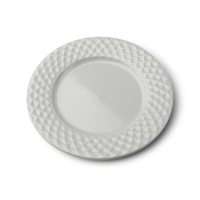 Talerz deserowy Diamond szary 20,5 cm