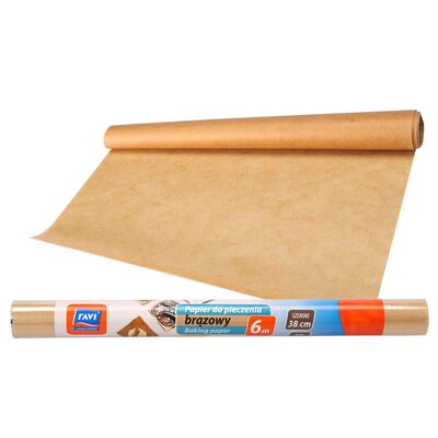 Papier do pieczenia brązowy 6 m x 38 cm w rolce