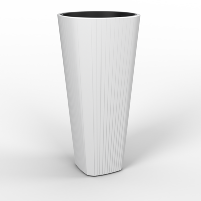 Donica MUZA 39 wysoka biały Lamela