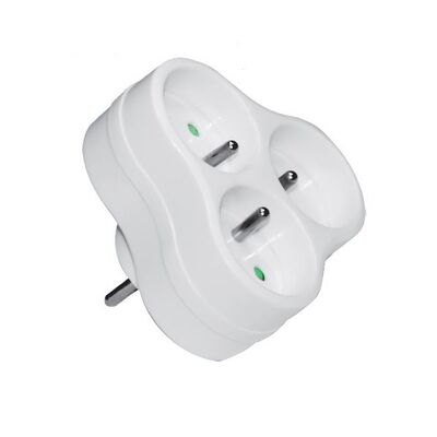Rozgałęźnik 3GN z uziemieniem okrągły 16A ELEKTRO