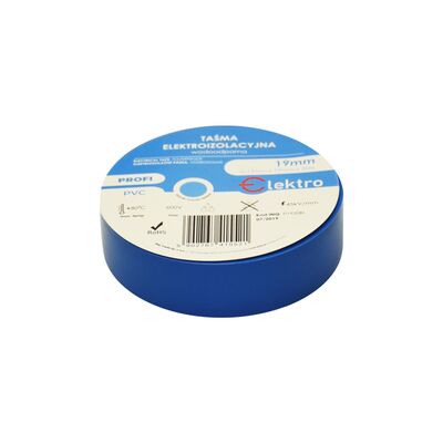 ELEKTRO Taśma izolacyjna wodoodporna 0,13 mm x 19 mm x 20 m niebieska