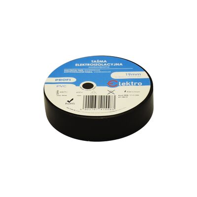 ELEKTRO Taśma izolacyjna wodoodporna 0,13 mm x 19 mm x 20 m czarna