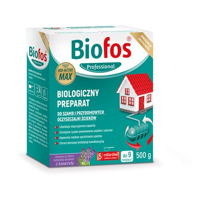 Biologiczny preparat do szamb i przydomowych oczyszczalni ścieków Biofos 500 g