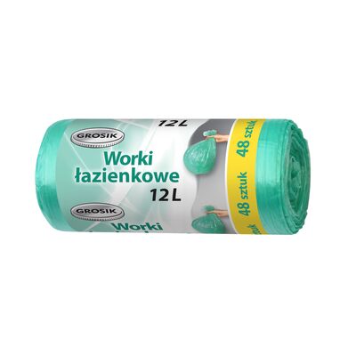 Worki na śmieci HD łazienkowe 12 l 48 sztuk