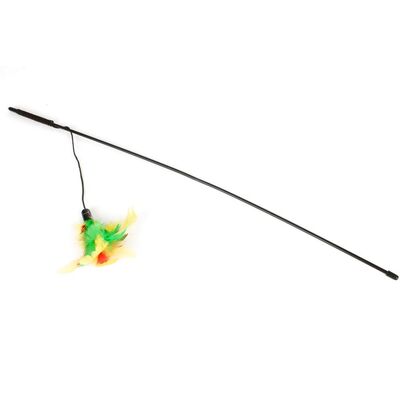 Zabawka dla kota piórka na patyku 50 cm CHICO