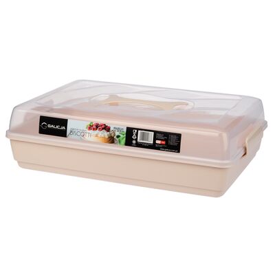 Pojemnik na ciasto różowy BISCOTTI