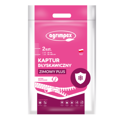 Kaptur zimowy błyskawiczny plus 50 x 80 cm 2 sztuki
