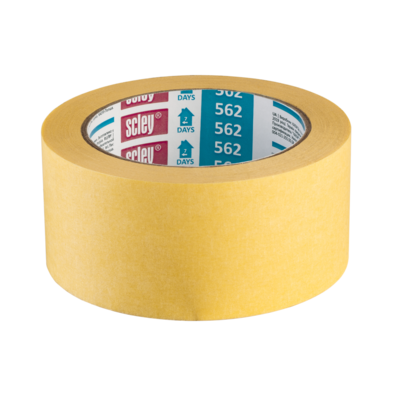 Scley Taśma maskująca 75 mm x 50 m żółta kauczuk 7 dni