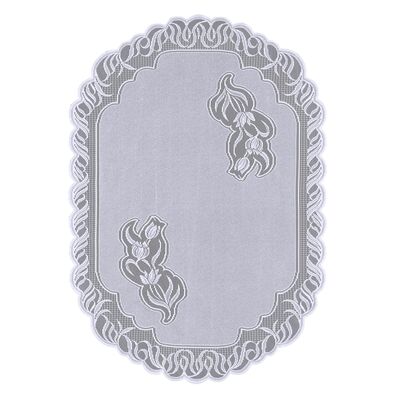 Obrus żakardowy VEGA 110 x 150 cm biały