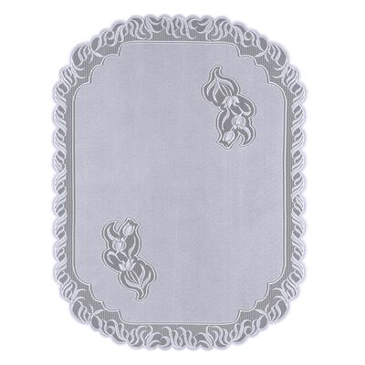 Obrus żakardowy VEGA 140 x 180 cm biały