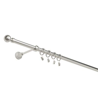 Karnisz pojedynczy 19 mm chrom mat 200 cm żabka paola