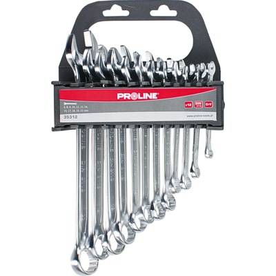 PROLINE Klucze oczkowo-płaskie 8 sztuk (6-19 mm) CV