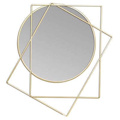 Lustro wiszące NABESNA 52 x 47 cm złoty