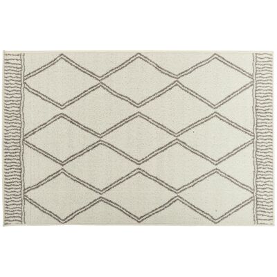 Dywan Lotto 133 x 190 cm romby białe 524/HR5I