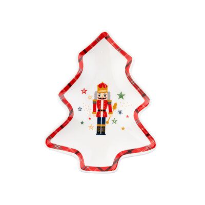 Talerz choinka Christmas Nutcracker 13,9 x 11 cm