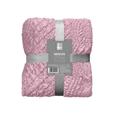 Narzuta Lettina 220 x 240 cm różowy
