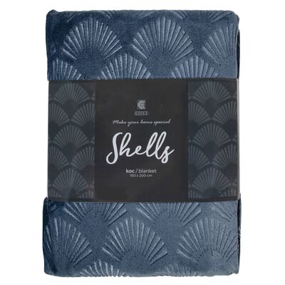 Koc Shells 150 x 200 cm ciemny szary