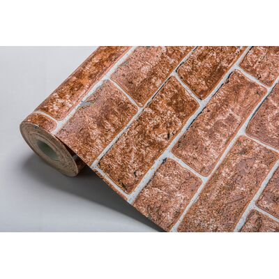 Tapeta winylowa cegła naturalna na papierze 0,53 x 10,05 m