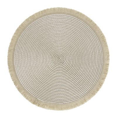 Mata stołowa okrągła AM-HAWAI 38 cm kremowa