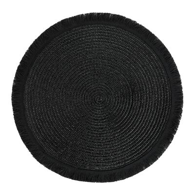 Mata stołowa okrągła AM-HAWAI 38 cm czarna