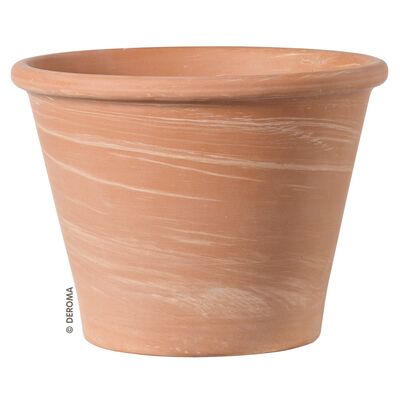 Doniczka ceramiczna Vasum Duo Bianco 21 cm ceglana