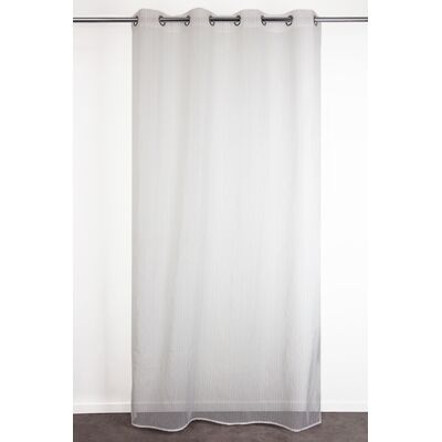 Firana na przelotkach 140 x 240 cm złoto-różowa