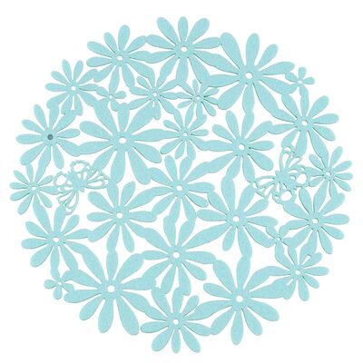 Mata filcowa okrągła 30 cm kwiaty