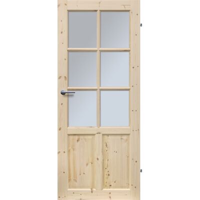 Skrzydło wewnętrzne CZAPLA FOG 6S 80P sosna pokojowe RADEX