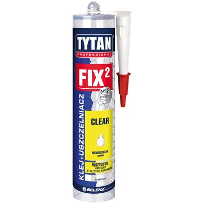 Klej Montażowy Fix2 Clear TYTAN PROFESSIONAL bezbarwny 290 ml