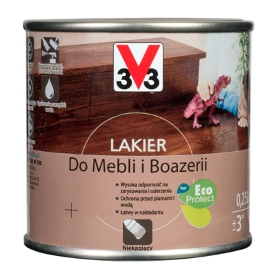 V33 Lakier do mebli mat 0,25 l wengé