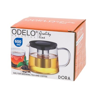 Dzbanek z zaparzaczem DORA 600 ml
