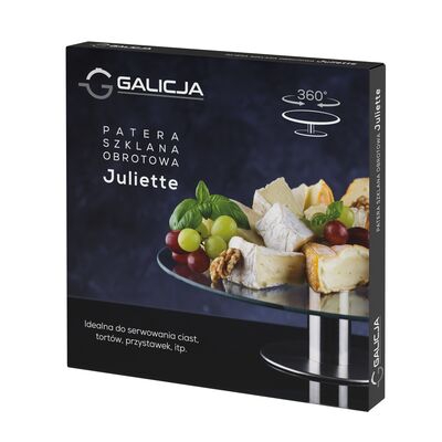 Patera szklana obrotowa JULIETTE 30 cm
