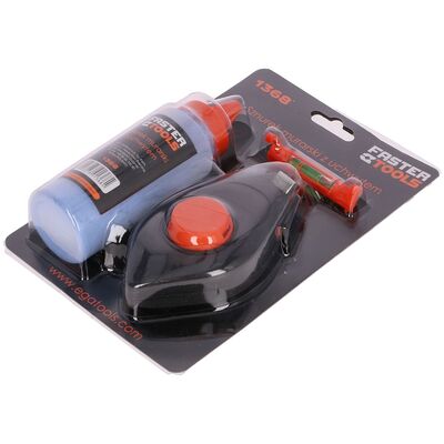 FASTER TOOLS Sznurek murarski 15 m z poziomnicą i kredą