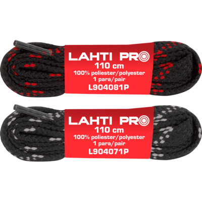 Sznurowadła płaskie 100% bawełna czarne L904052P 120 cm LAHTI PRO