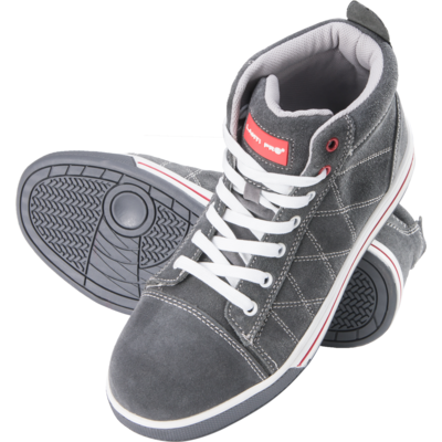 Trzewiki zamszowe szaro-czerwone SB FO SRA 43 CE LAHTI PRO