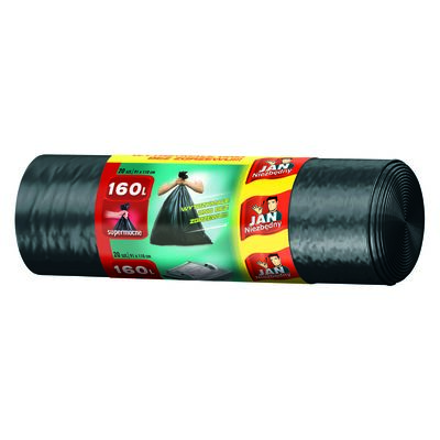 Worki na śmieci LD czarne 160 l 20 sztuk Jan Niezbędny