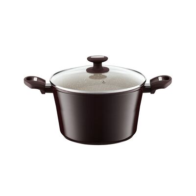 Garnek wysoki z pokrywką 20 cm