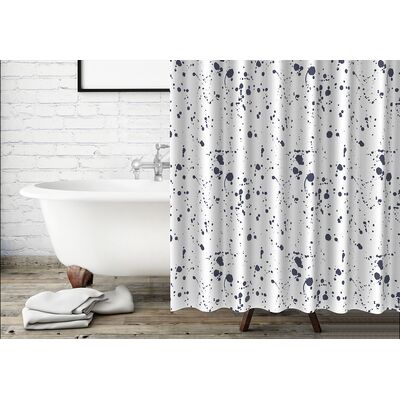 Zasłona prysznicowa ENAMEL 180 x 180 cm biały