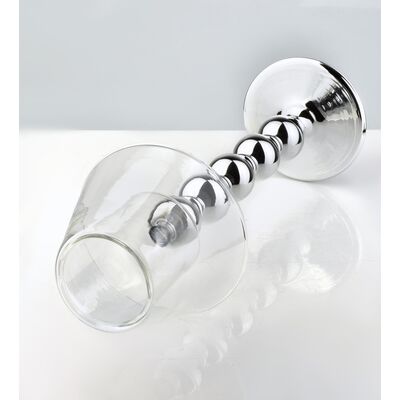 Świecznik MARY SR 11,8 x 33 cm szklany