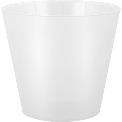 Doniczka plastikowa LONDON Orchidea z osłonką 160 mm/1,6 l biały perłowy