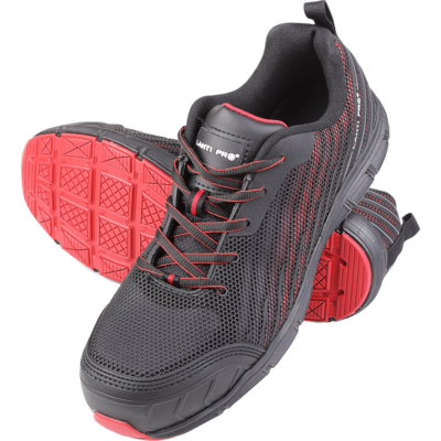 Półbuty KPU dzianina czarno-czerwone S1 SRC 46 CE LAHTI PRO