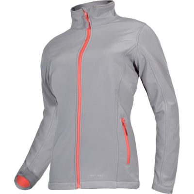 LAHTI PRO Kurtka softshell szaro-pomarańczowa damska 