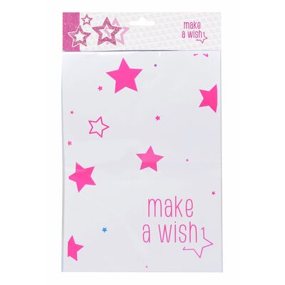 Obrus gwiazdki 100 x 120 cm różowy