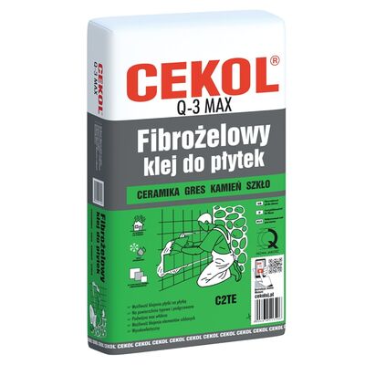 Cekol Fibrożelowy klej do płytek Q-3 MAX 20 kg